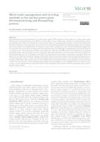 Metal waste management and recycling
 methods in the nuclear power plant
 decommissioning and dismantling
 process