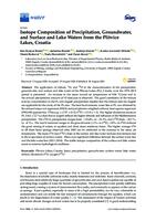 Isotope composition of precipitation, groundwater, and surface and lake waters from the Plitvice Lakes, Croatia