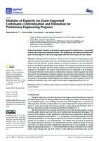 Modulus of elasticity for grain-supported carbonates — determination and estimation for preliminary engineering purposes