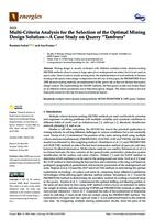 Multi-criteria analysis for the selection of the optimal mining design solution — a case study on quarry “Tambura”