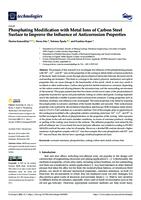 Phosphating modification with metal ions of carbon steel surface to improve the influence of anticorrosion properties