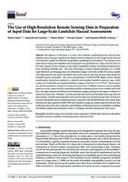 The use of high-resolution remote sensing data in preparation of input data for large-scale landslide hazard assessments
