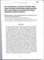 Estimation of climate change and adaptation strategies using water, soil and honey as sampling media: examples from Namibia