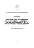 Provenance and diagenesis of the Upper Miocene sandstones in the south-western part of the Pannonian basin system, Croatia