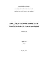 Izdvajanje visokomolekularnih ugljikovodika iz prirodnog plina