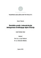 prikaz prve stranice dokumenta Geološka građa i rekonstrukcija tektogeneze središnjega dijela Ćićarije