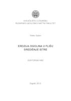 prikaz prve stranice dokumenta Erozija ogolina u flišu središnje Istre