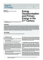 prikaz prve stranice dokumenta Energy decarbonisation and primary energy in the  21st century