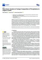 prikaz prve stranice dokumenta Time-series analysis of isotope composition of precipitation in Zagreb, Croatia