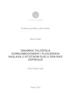 prikaz prve stranice dokumenta Dinamika taloženja gornjomiocenskih i pliocenskih naslaga u istočnom dijelu Dravske depresije