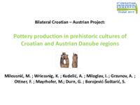 prikaz prve stranice dokumenta Pottery production in prehistoric cultures of Croatian and Austrian Danube regions