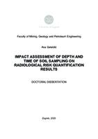 prikaz prve stranice dokumenta Impact assessment of depth and time of soil sampling on radiological risk quantification results