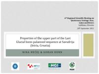 prikaz prve stranice dokumenta Properties of the upper part of the last glacial loess-palaeosol sequence at Savudrija (Istria, Croatia)