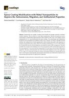 prikaz prve stranice dokumenta Epoxy coating modification with metal nanoparticles to improve the anticorrosion, migration, and antibacterial properties