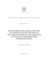 prikaz prve stranice dokumenta Structural-geological setting of Ivanščica Mountain and its tectonic position at the junction of the Alps, Dinarides and Pannonian basin