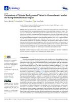 prikaz prve stranice dokumenta Estimation of nitrate background value in groundwater under the long-term human impact