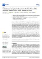 prikaz prve stranice dokumenta Estimation of precipitation fraction in the soil water of the hillslope vineyard using stable isotopes of water