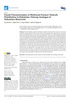 prikaz prve stranice dokumenta Fractal characterization of multiscale fracture network distribution in dolomites : outcrop analogue of subsurface reservoirs