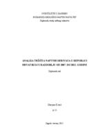 prikaz prve stranice dokumenta Analiza tržišta naftnih derivata u Republici Hrvatskoj u razdoblju od 2007. do 2012. godine