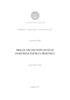 prikaz prve stranice dokumenta Analiza ciklusa eksploatacije kvarcnoga pijeska u Hrvatskoj