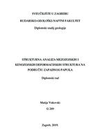 prikaz prve stranice dokumenta Strukturna analiza mezozojskih i kenozojskih deformacijskih struktura na području zapadnog Papuka